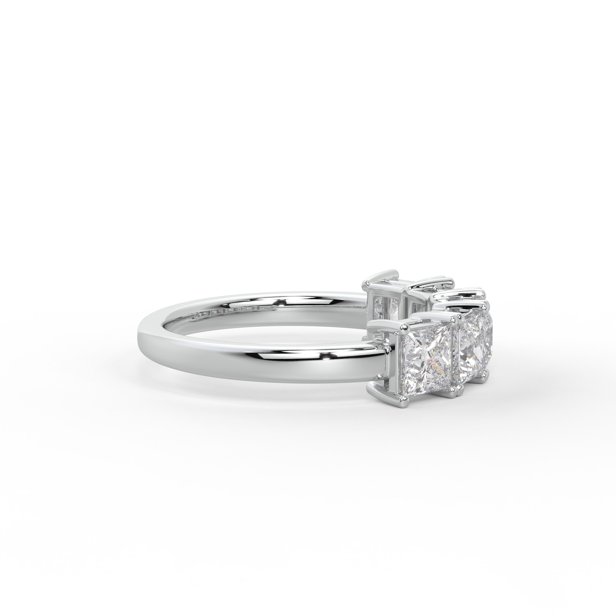 Princess Cut Five Stone Diamond Ring