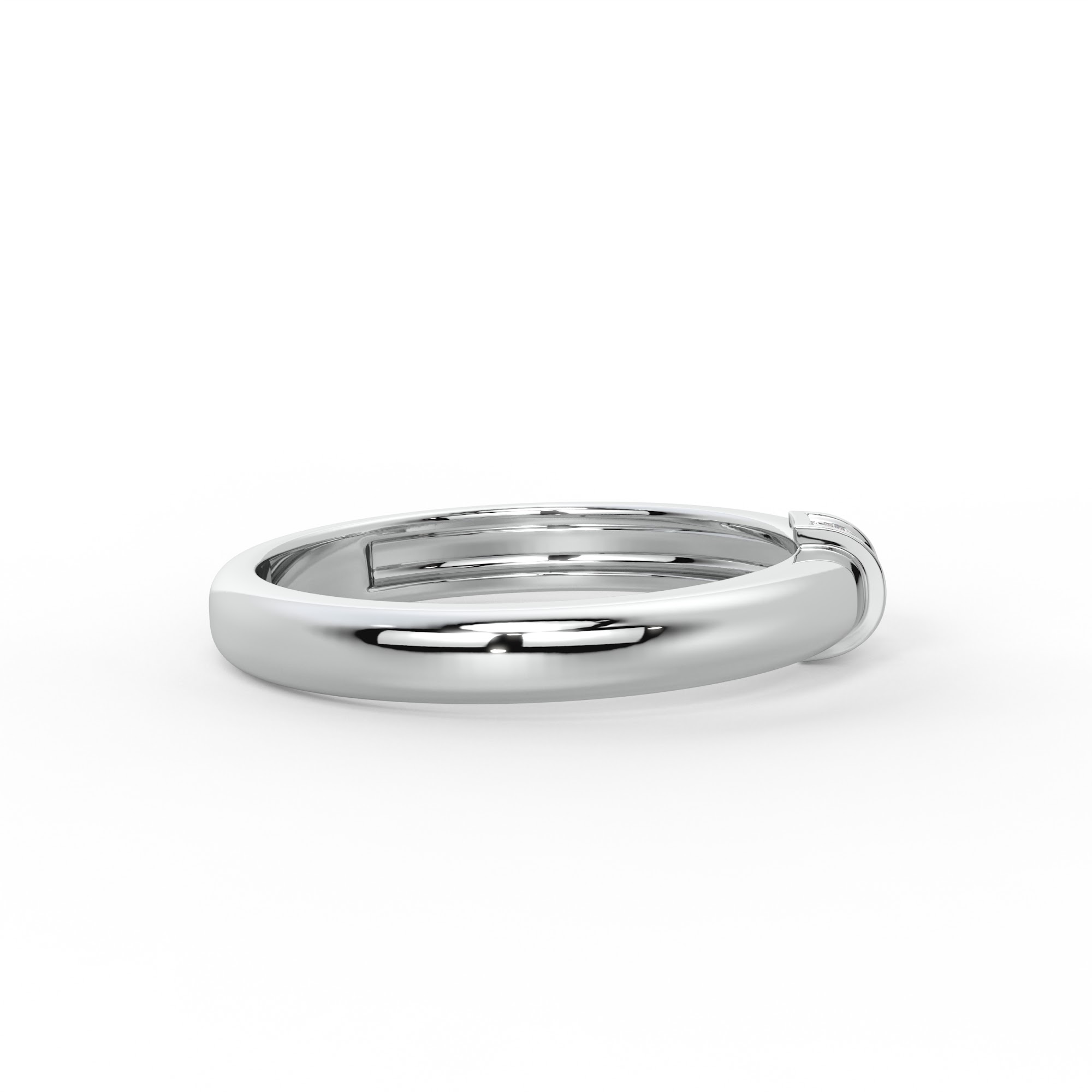 Pavé Diamond Bar Dome Stacking Ring