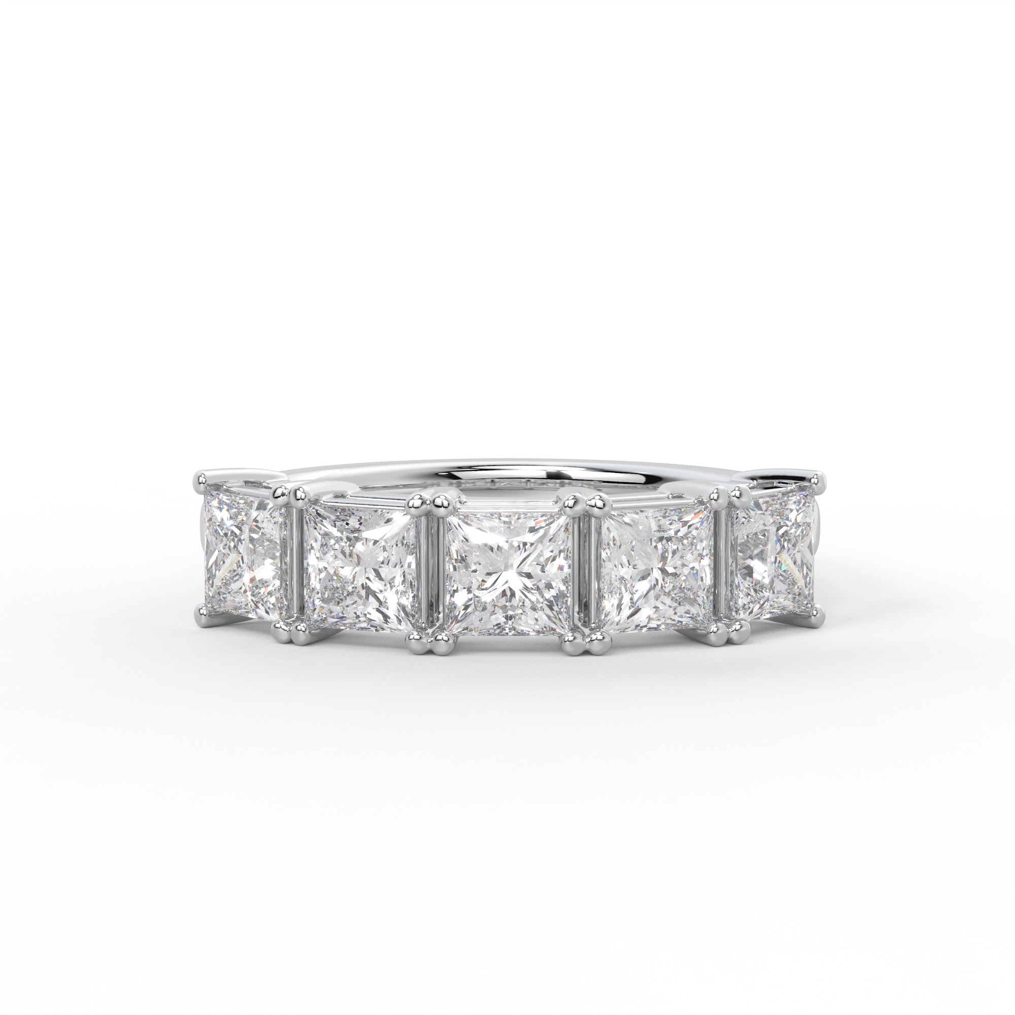 Princess Cut Five Stone Diamond Ring